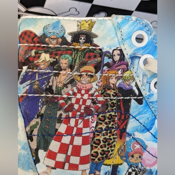 Vans One Piece Punk Hazard Sk8-Hi Sneakers With Box Men's Size 4 Women's 5.5 - Picture 3 of 16